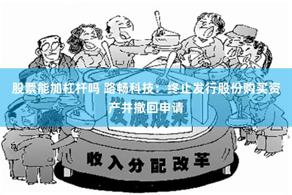 股票能加杠杆吗 路畅科技：终止发行股份购买资产并撤回申请