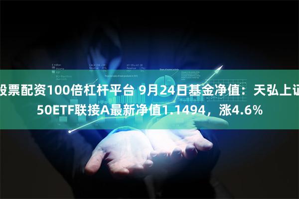 股票配资100倍杠杆平台 9月24日基金净值：天弘上证50ETF联接A最新净值1.1494，涨4.6%