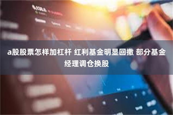 a股股票怎样加杠杆 红利基金明显回撤 部分基金经理调仓换股