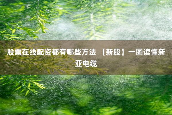 股票在线配资都有哪些方法 【新股】一图读懂新亚电缆